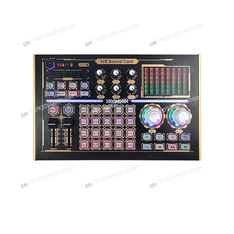 Usb Sound Card External - Tarjeta de sonido en vivo GAX-N8