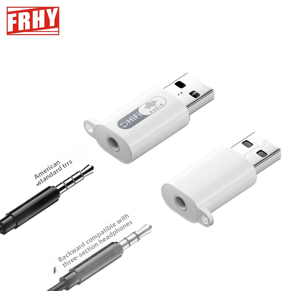 Usb Sound Card External - Adaptador de audio 2 en 1