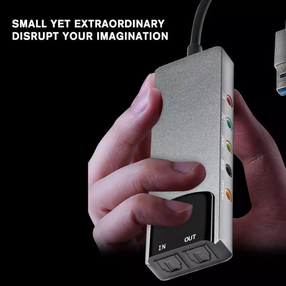 Nueva tarjeta de sonido USB 7, - Usb Sound Card External reseña y precio