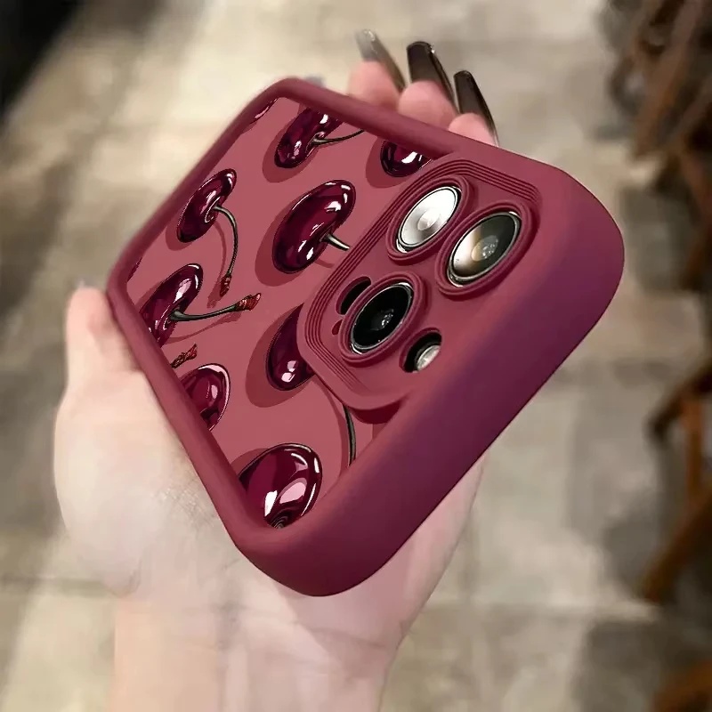 Funda Retro vino cereza roja p - Oppo A78 reseña y precio